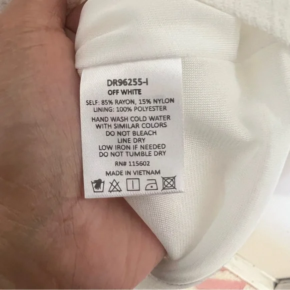 LUSH midi ruffle off white dress size S - Picture 12 of 14